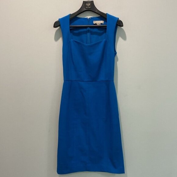 Banana Republic Blue Sleeveless Fitted Dress size 0 - Picture 3 of 13